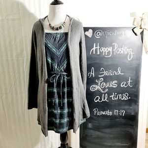 Anne Taylor LOFT coverup & Mossimo dress